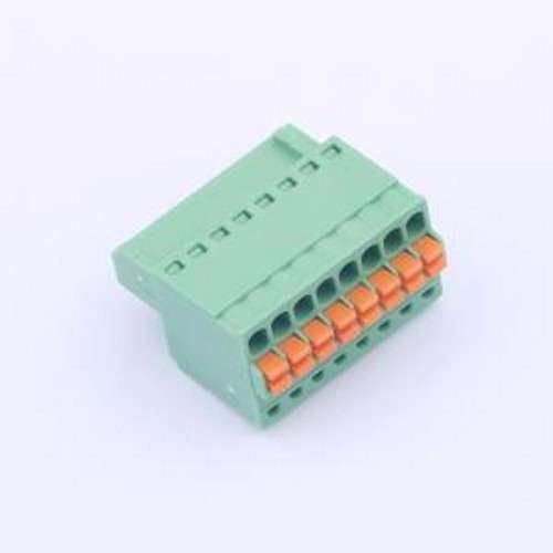 DB2EKD-2.5-8P-GN 插拔式接线端子 2.5mm 1x8P 排数:1 每排P数:8