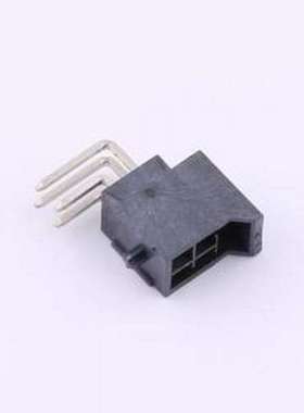 X2513WR-2x02A-LPSN 线对板针座 2x2P 间距:2.5mm 弯插 黑色 插件