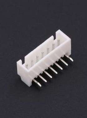 KH-A2504-R-07AWD 线对板针座 间距:2.54mm 1x7P 白色 插件,P=2.5