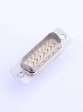 GDP15M-180 D-Sub/VGA连接器 插针式DP15两排公头车白胶光孔电镀1