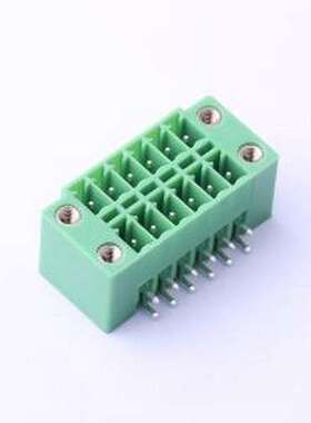 KF2EDGKRM-3.5-2*6P 插拔式接线端子 螺丝固定 3.5mm 弯插,P=3.5m