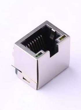 RC02113 以太网连接器(RJ45 RJ11) 弯插 带LED 插件