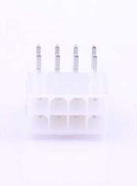 39301080 线对板针座 2x4P 间距:4.2mm 弯插 弯插,P=4.2mm