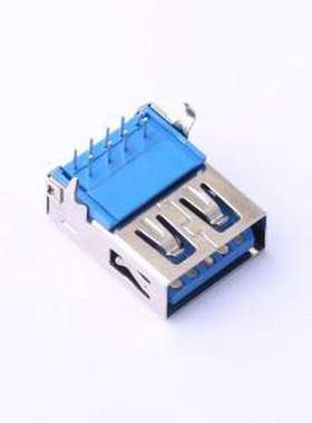 U231-091N-1BLRC19-F1 USB连接器 Type-A 母 弯插 插件