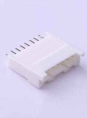 HX20018-8BH 线对板针座 1x8P 间距:2mm 直插 白色 插件,P=2mm