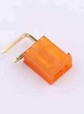 DLL-5569-2AW-GOLD-OR 线对板针座 2x1P 间距:4.2mm 弯插 弯插,P=