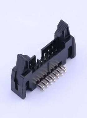 X9555WR-2x07A-PTV01 IDC刺破式连接器(牛角/简牛) PBT料,黑色,长