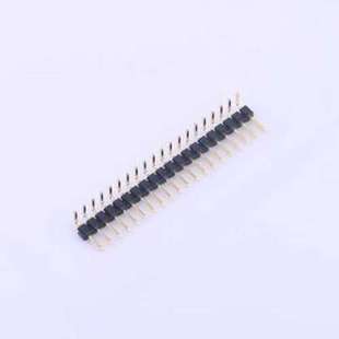排针 1x20P 弯插 20I P=2mm 方针 C40D28 2mm X4611WR 间距