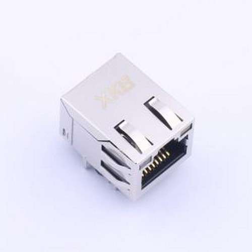 X02AQ070FF5DDZ 以太网连接器(RJ45 RJ11) 弯插 带LED 插件