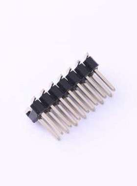 PZ254-2-07-S 排针 2x7P 间距:2.54mm 方针 立贴 黑色 SMD,P=2.54