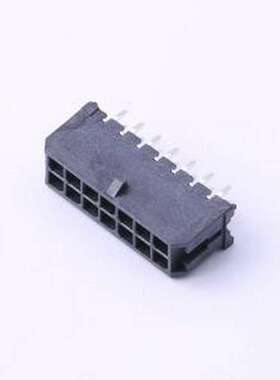 430451412 线对板针座 2x7P 间距:3mm 直插 系列:Micro-Fit(MX 3.