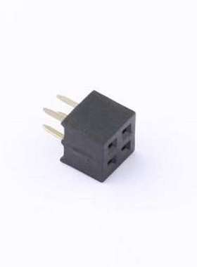DS1026-05-2x2S8BV 排母 2x2P 间距:2mm 直插 插件,P=2mm
