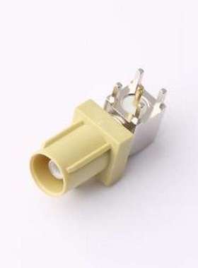 BWFAK-JWE-KB RF射频同轴连接器 内针 FAKRA 弯头 黄色 插件