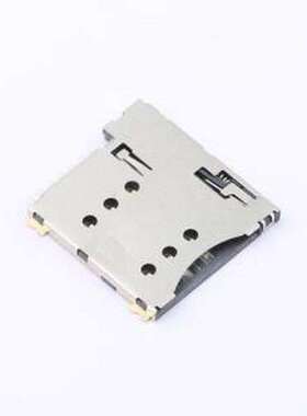 HX MICRO SIM 7P H1.35 SIM卡连接器 自弹式 MicroSIM卡 卡座 SMD