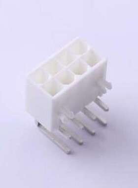 39300080 线对板针座 2x4P 间距:4.2mm 弯插 弯插,P=4.2mm