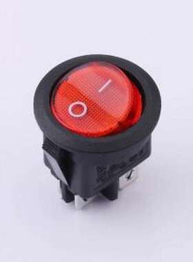 RS601D2-2010011R1B 船型开关 双刀圆形带灯船型开关 插件