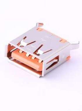 916-152A1112Y10210 USB连接器 Type-A 母 直插 橙色 插件