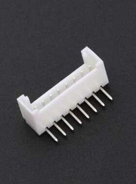 HX HY2.0-8AW 线对板针座 1x8P 间距:2.0mm 弯针 系列:PH 带扣 弯