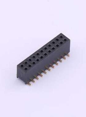 X1321FVS-2x11-C43D48 排母 间距:1.27mm 2x11P 立贴 SMD,P=1.27m