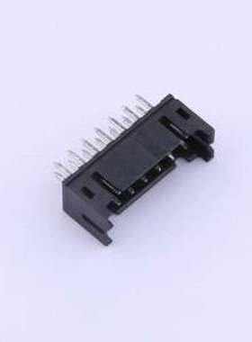 IPCW207W27NB01V 线对板针座 2x7P 间距:2mm 直插 黑色 插件,P=2m