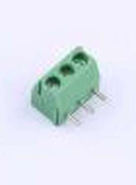 DB301R-3.5-3P-GN-S 螺钉式接线端子 3.5mm 弯插,P=3.5mm