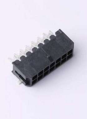 HC-MX3.0-2*7AWT-05 线对板针座 2x7P 间距:3mm 卧贴 黑色 SMD,P=