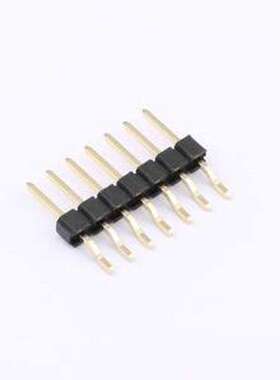 X6511WRS-07H-C60D48 排针 1x7P 间距:2.54mm 方针 SMD,P=2.54mm