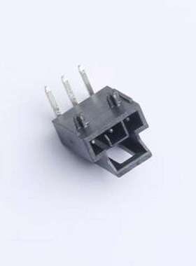 X2513WR-03AS-LPSN 线对板针座 1x3P 间距:2.5mm 弯插 黑色 插件,