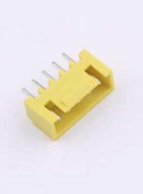 WF-1A254B5P-Y 线对板针座 间距2.54mm 直插 带扣 黄色 1x5P 插件