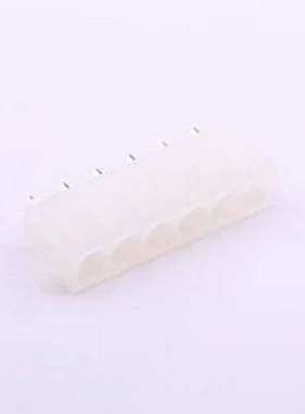 HX63080-6AN 线对板针座 1x6P 间距:6.35mm 直插 插件,P=6.35mm