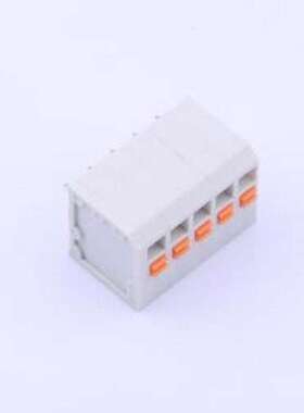 KF239-3.81-5P 弹簧式接线端子 1x5P 3.81mm 每排P数:5 排数:1 插