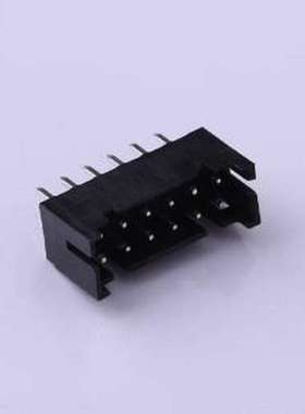 HX20016-12A black 线对板针座 2x6P 间距:2mm 直插 黑色 插件,P=