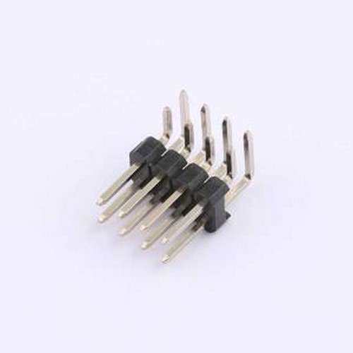 PH2.54-07-04PWS 排针 2x4P 间距:2.54mm 方针 弯插 弯插,P=2.54m