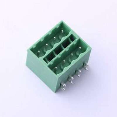 KF2EDGKRCH-5.08-2*4P 插拔式接线端子 5.08mm 弯插,P=5.08mm