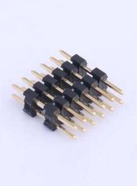 X4622WV-2X06I-C40D28-E60 排针 2x6P 间距:2mm 方针 插件,P=2mm