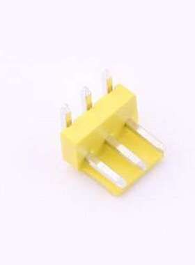 XY-VH3.96-3A21-YT 线对板针座 VH 3.96mm 1x3P 弯插 黄色 弯插,P