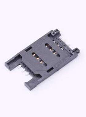 ZX-SIM-482.5J SIM卡连接器 翻盖式 MiniSIM卡 卡座 SMD
