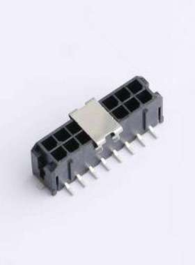 M3025VS-2x08-BK 线对板针座 MX3.0针座 2x08P LCP料 带焊片立贴