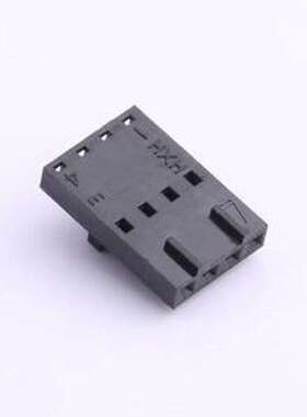 HX25418-4Y 胶壳(线对板/线对线) 1x4P 2.54mm 黑色 P=2.54mm