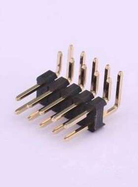 X6521WR-2x05H-C60D30 排针 2x5P 间距:2.54mm 方针 弯插,P=2.54m