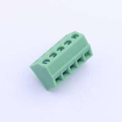 KF127S-3.5-5P 螺钉式接线端子 3.5mm 1x5P 排数:1 每排P数:5 直