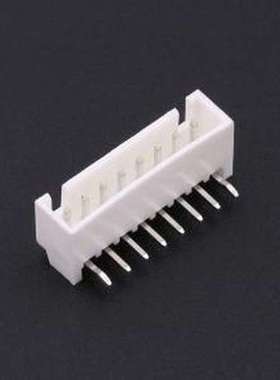 KH-A2504-R-08AWD 线对板针座 间距:2.54mm 1x8P 白色 插件,P=2.5