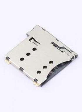 HX MICRO SIM 6P H1.35 SIM卡连接器 自弹式 MicroSIM卡 卡座 SMD