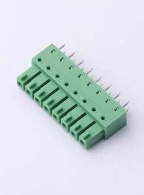 DB2EB-3.81-8P-GN 插拔式接线端子 3.81mm 绿色 插件,P=3.81mm