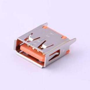 Type 插件 916 USB连接器 直插 橙色 母 262A1113Y30200