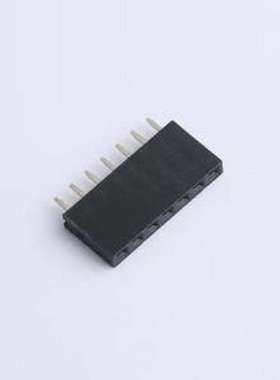 DS1023-1x7SF11 排母 1x7P 间距:2.54mm 直插 黑色 插件,P=2.54mm