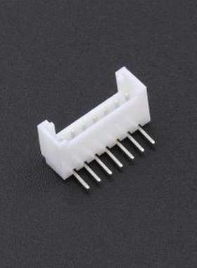 2.0-7P WZDK 线对板针座 系列:PH 间距:2mm 1x7P 弯插 白色 弯插,