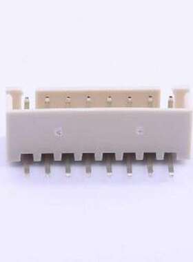 XH-8AW米色 线对板针座 系列:XH 间距:2.5mm 1x8P 弯插,P=2.5mm