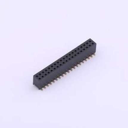 X1321FVS-2x19-C43D48 排母 间距:1.27mm 2x19P 立贴 SMD,P=1.27m