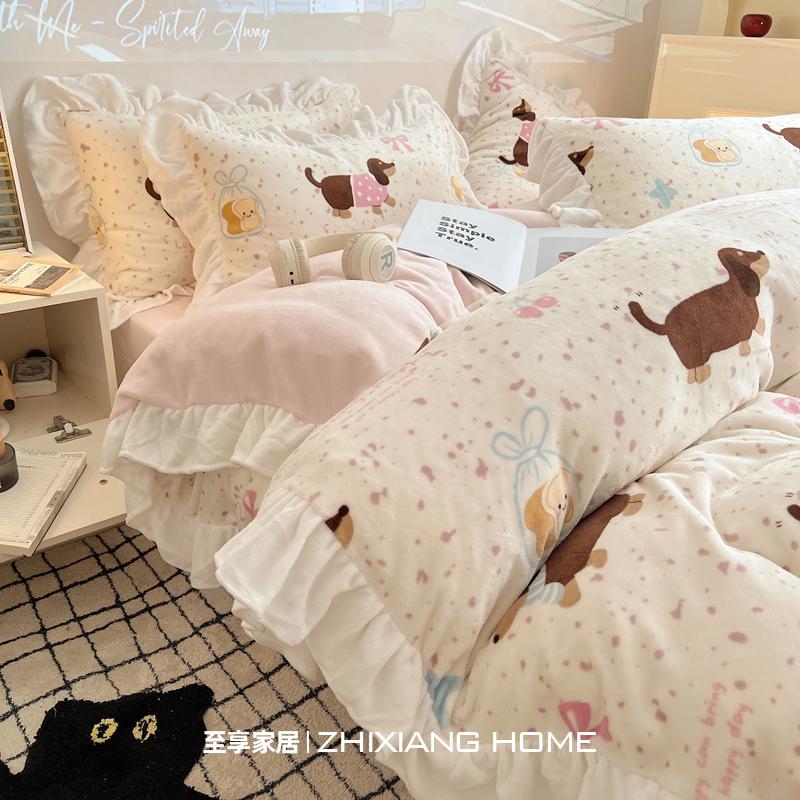 【小红书推荐】A类牛奶绒四件套